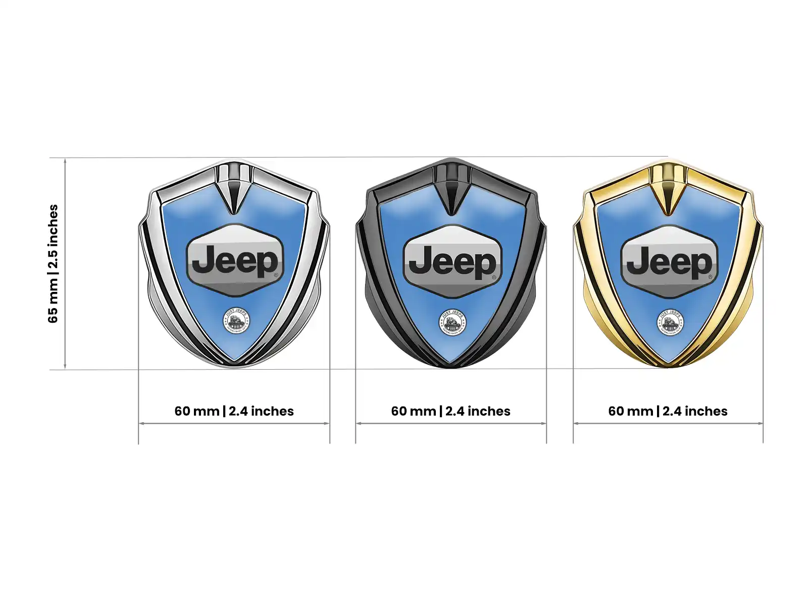 Jeep Emblème Métal Insigne Look Minimal Style Universel